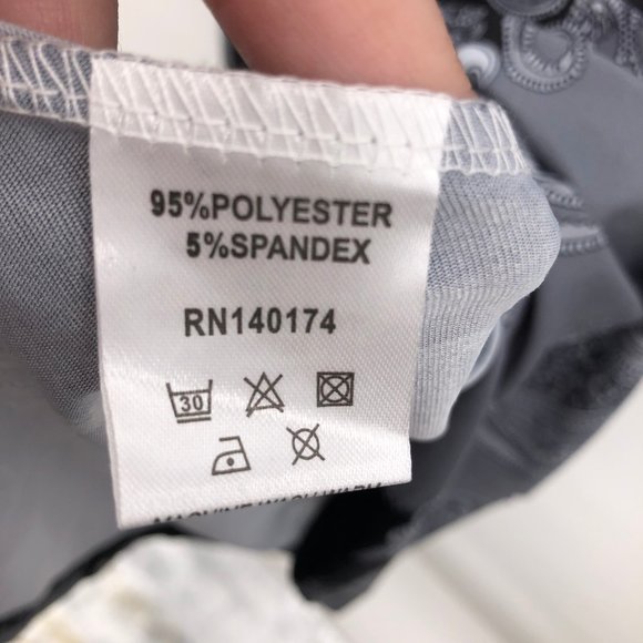 NWT R & B Collection black grey print dress - Picture 4 of 5